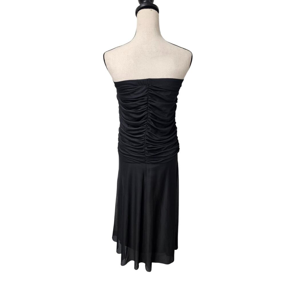 VTG 90s Y2K Patra Strapless Dress Sz 10 Black Witchy Whimsigoth Fairygrunge FLAW - Picture 4 of 12